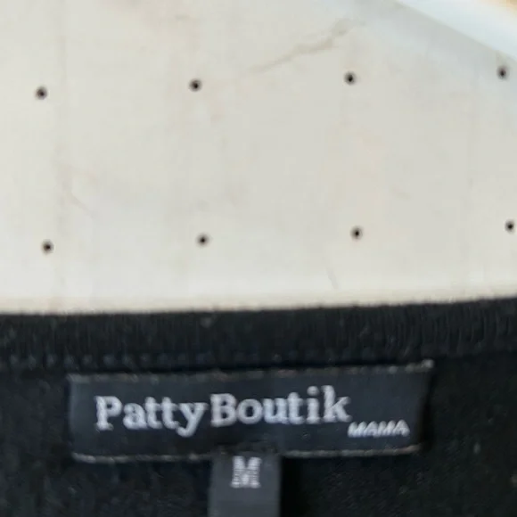PattyBoutik Women’s Black Maternity Top Size M. - Picture 2 of 2